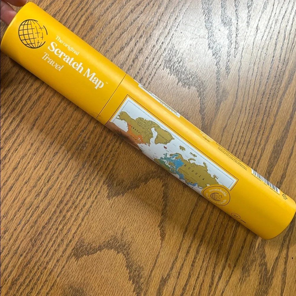 Yellow Scratch Map Travel Edition